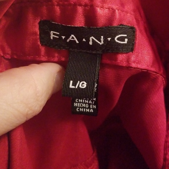 Red ruffled top - Picture 4 of 4